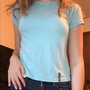 plain baby blue tee